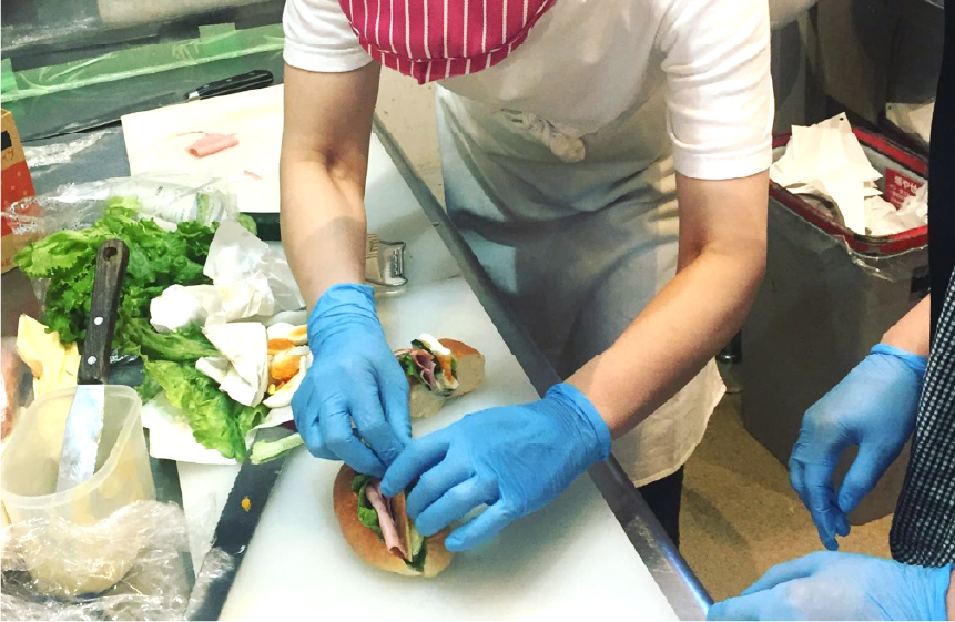 サンドの作成の写真